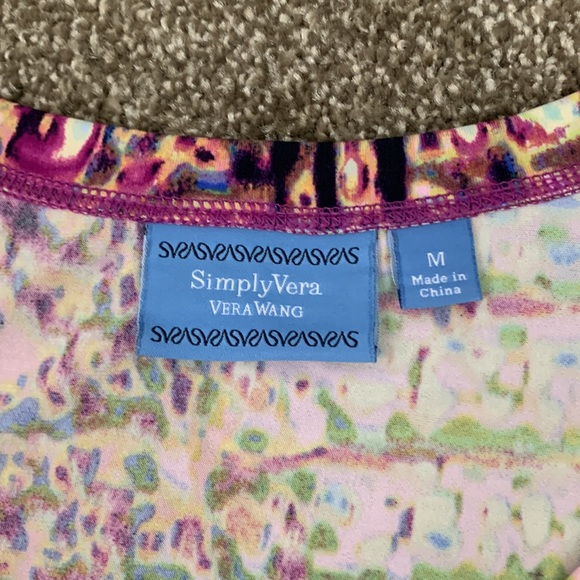 Simply Vera Vera Wang Sleeveless Midi Dress Sz M Elastic Waist Polyester - Picture 6 of 13